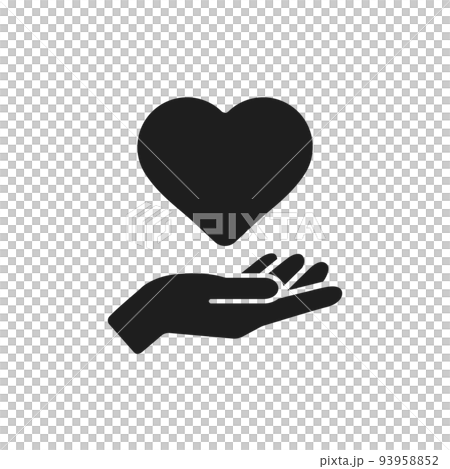 一個人的手握著一顆心-愛、愛和心理健康的圖像材料 93958852