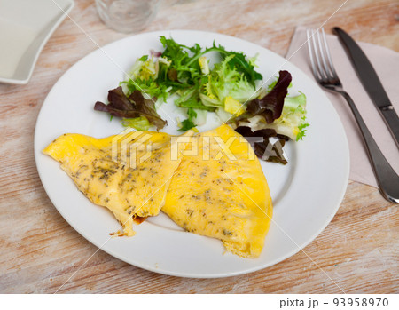 National French dish is an omelet 93958970