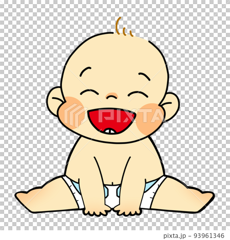 坐著的嬰兒（微笑） 93961346