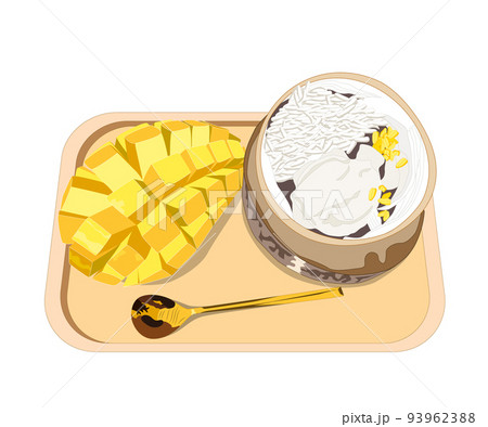 Mango Stickyrice Ice cream Mango Stickyrice Ice cream 93962388