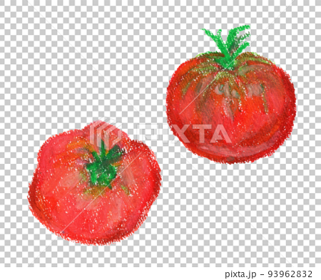 トマトのクレヨンイラスト 93962832