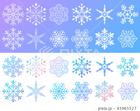 雪の結晶セット 93965527