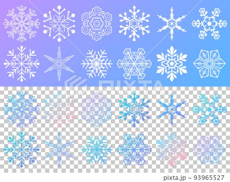 Snow crystal set 93965527