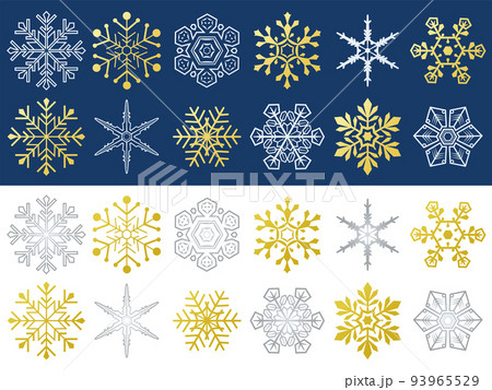 雪の結晶セット 93965529
