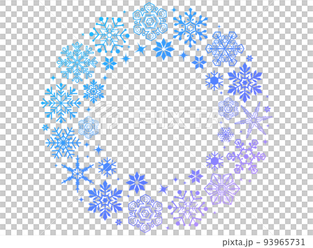 リース_雪の結晶 93965731