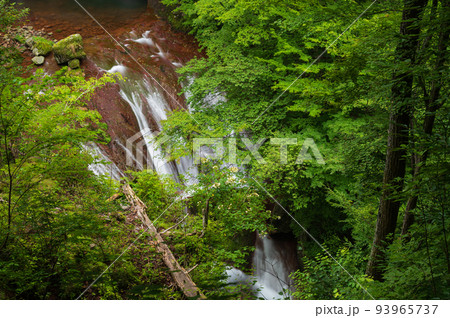 横谷峡の王　王滝展望台からの眺め 93965737