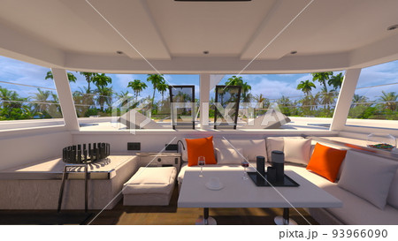ヨットの船室 93966090