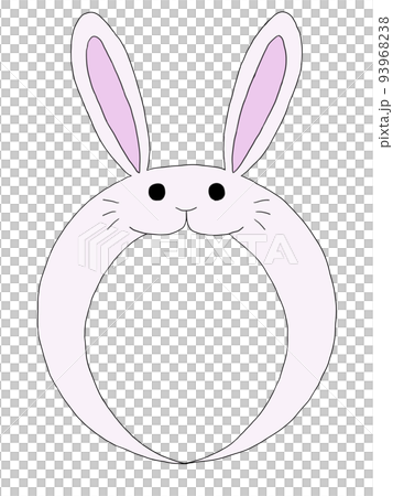 顔ハメうさぎ（白） 93968238