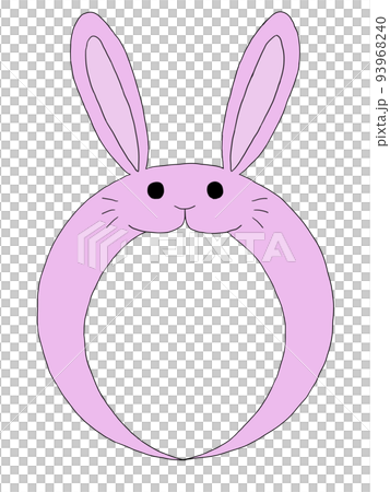 顔ハメうさぎ（ピンク） 93968240