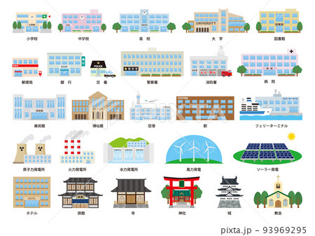 建物アイコン 建物アイコン 93969295