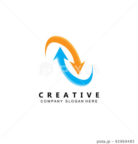 fast arrow logo vector icon symbol 93969485