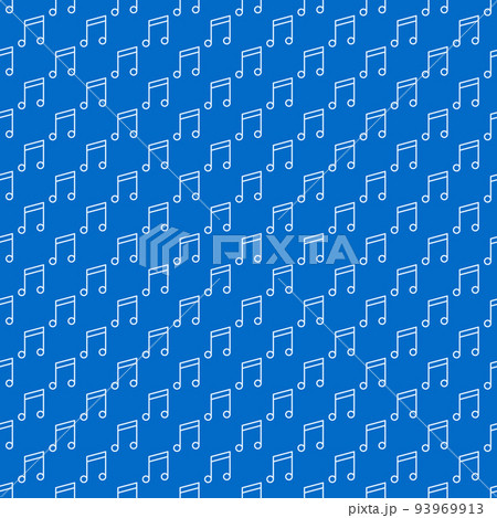 Vector Musical Note blue simple seamless pattern Vector Musical Note blue simple seamless pattern 93969913