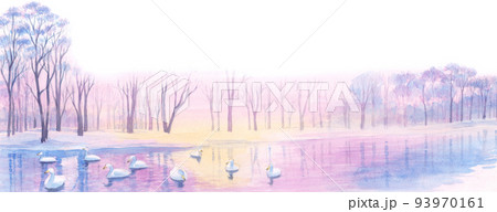 水彩画：風景 93970161