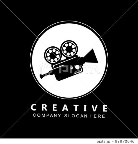 video camera, film player and recorder logo icon symbol 93970646
