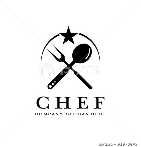 Restaurant Chef Logo Icon Symbol, cooking imagination hat, for company Restaurant Chef Logo Icon Symbol, cooking imagination hat, for company 93970845