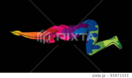 Swimming Sport Female Swimmer Action Cartoon Graphic Vector Swimming Sport Female Swimmer Action Cartoon Graphic Vector 93971333