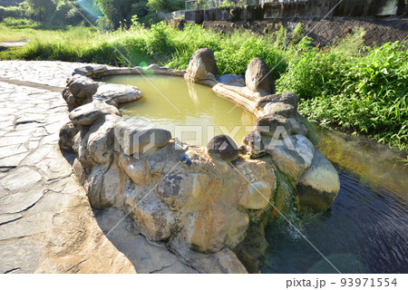 長湯温泉　ガニ湯　芹川　炭酸泉　ラムネ温泉　大分県竹田市長湯 93971554