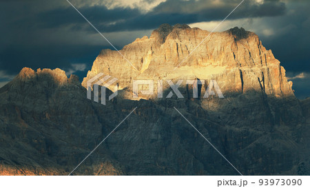 Dolomite Alps at sunset in Italy Dolomite Alps at sunset in Italy 93973090