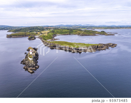Aerial of the Rotten Island Lighthouse with...の写真素材 [93973485] - PIXTA