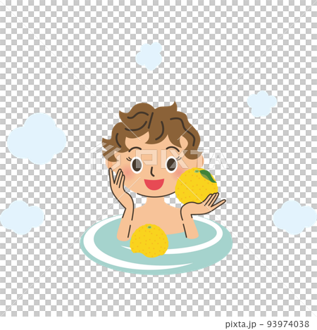 正在泡柚子浴的女人 93974038