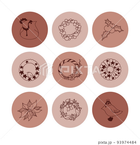 Set of hand-drawn christmas and winter doodle elements in vector. Festive collection isolated on white background. Design for icons, buttons, holidays. Gifts, trees, pastry, presents, gingerbread. Set of hand-drawn christmas and winter doodle elements in vector. Festive collection isolated on white background. Design for icons, buttons, holidays. Gifts, trees, pastry, presents, gingerbread. 93974484