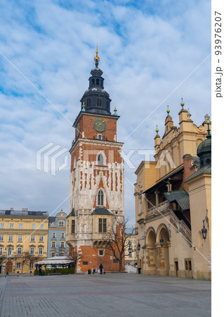 Town Hall Tower on the Main Square in Krakow 93976207