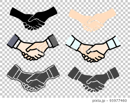 握手圖標集 93977460