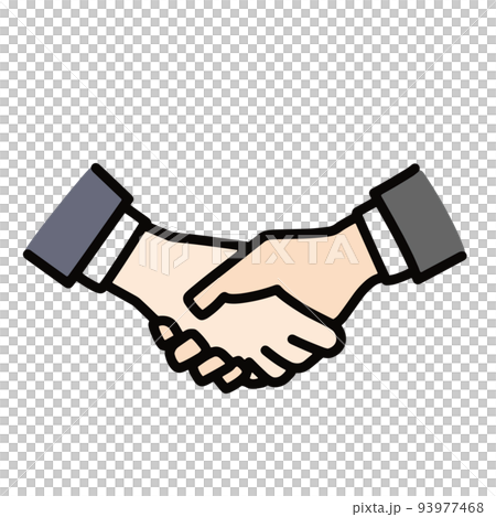 握手商務圖標套裝 93977468