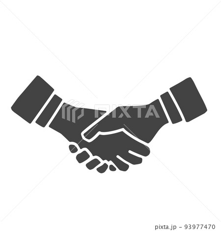 握手 モノクロアイコン 握手 モノクロアイコン 93977470