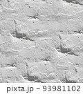 Old White Brick Wall. Seamless Tileable Texture. 93981102