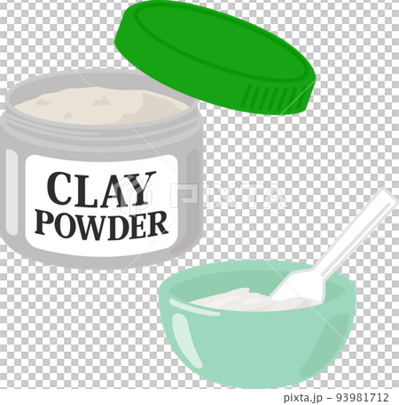 clay powder in a jar clay powder in a jar 93981712