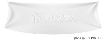 Blank canvas hanging. Realistic textile white mockup Blank canvas hanging. Realistic textile white mockup 93983129