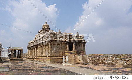 Beautiful Temple Complex of Chaavundaraya Basadi, Chandragiri Hill, Shravanbelagola, Karnataka, India. 93985887