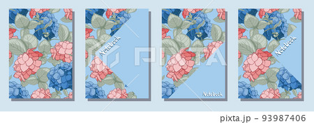 Vector templates for cover pages. Universal abstract floral cover layout. Suitable for notebooks, books, diaries, catalogs, etc Vector templates for cover pages. Universal abstract floral cover layout. Suitable for notebooks, books, diaries, catalogs, etc 93987406