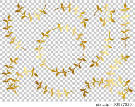 葉裝飾套裝金 葉裝飾套裝金 93987820