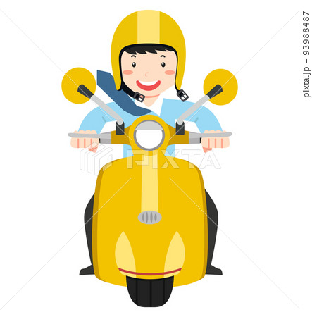 businessman riding a motorcycle vector businessman riding a motorcycle vector 93988487