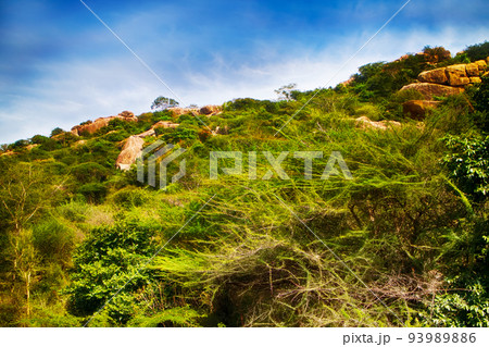 fantasy world. Fabulous unusual mountain landscape 93989886