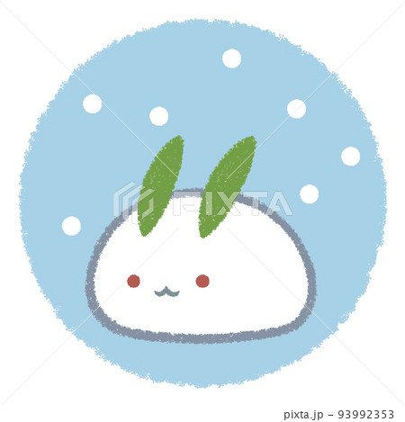 雪ウサギと雪 93992353
