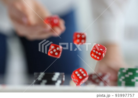 Five red dice are discarded from hand Five red dice are discarded from hand 93997757