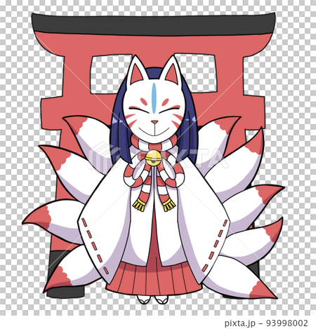 狐狸神社少女/鳥居 93998002