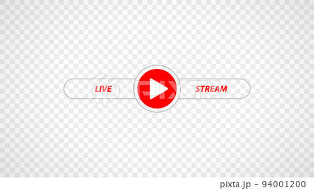 Play sign on live stream template Play sign on live stream template 94001200