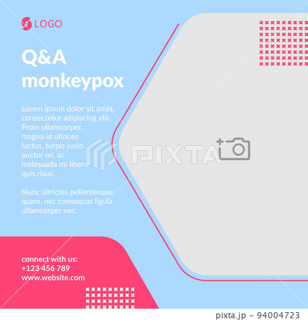 Banner inscription Q and A monkeypox 94004723