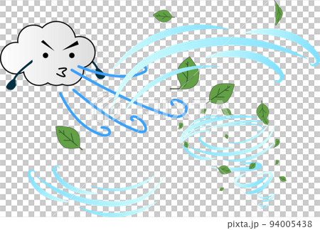 強風のイラスト 94005438