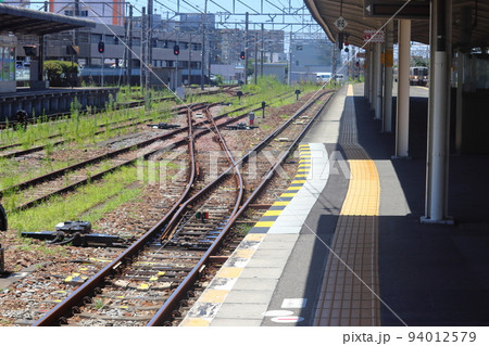三島駅 1番線の伊豆箱根鉄道 乗り入れに伴う湾状処理 94012579
