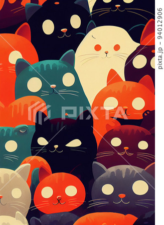 Cute Kitty Drawing Wallpaper  Download to your mobile from PHONEKY