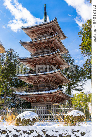 【新潟県・妙宣寺】新潟県内に現存する唯一の『五重塔』冬編 1月 【新潟県・妙宣寺】新潟県内に現存する唯一の『五重塔』冬編 1月 94013122