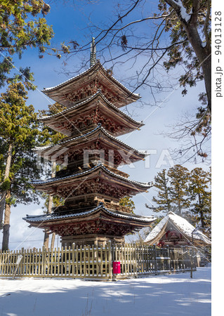 【新潟県･妙宣寺】新潟県内に現存する唯一の『五重塔』冬編  1月   94013128