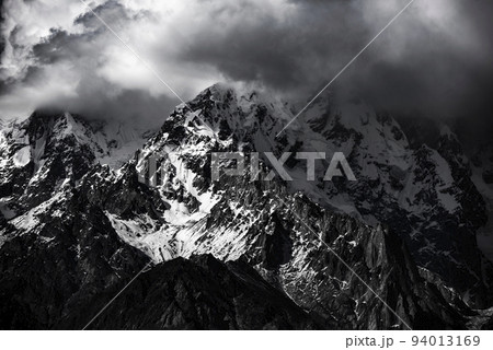 Beautiful snow mountain with Blue Sky from pakistan. Beautiful snow mountain with Blue Sky from pakistan. 94013169