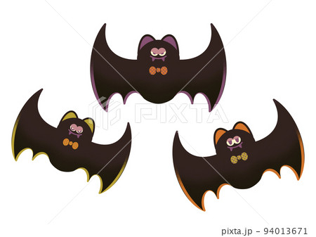 ハロウィンのコウモリ 94013671