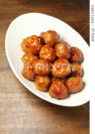 家庭の手作り肉団子の甘酢あん 家庭の手作り肉団子の甘酢あん 94013865